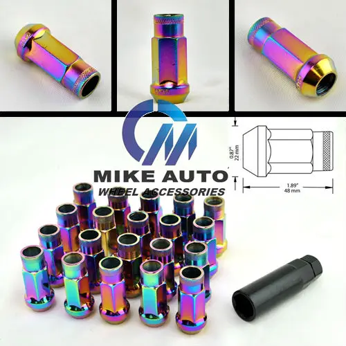 
MUTEKI RACING WHEEL LUG NUT 20+1 RAINBOW COLOUR SR48/ open end 