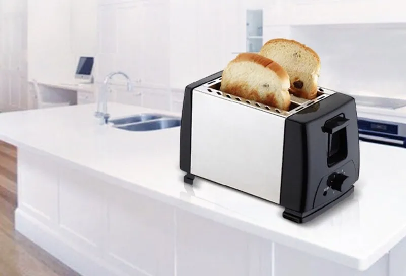 2019new Design 2 Slices Stainless Steel Electric Commerical Sandwich