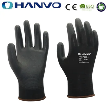 black pu gloves