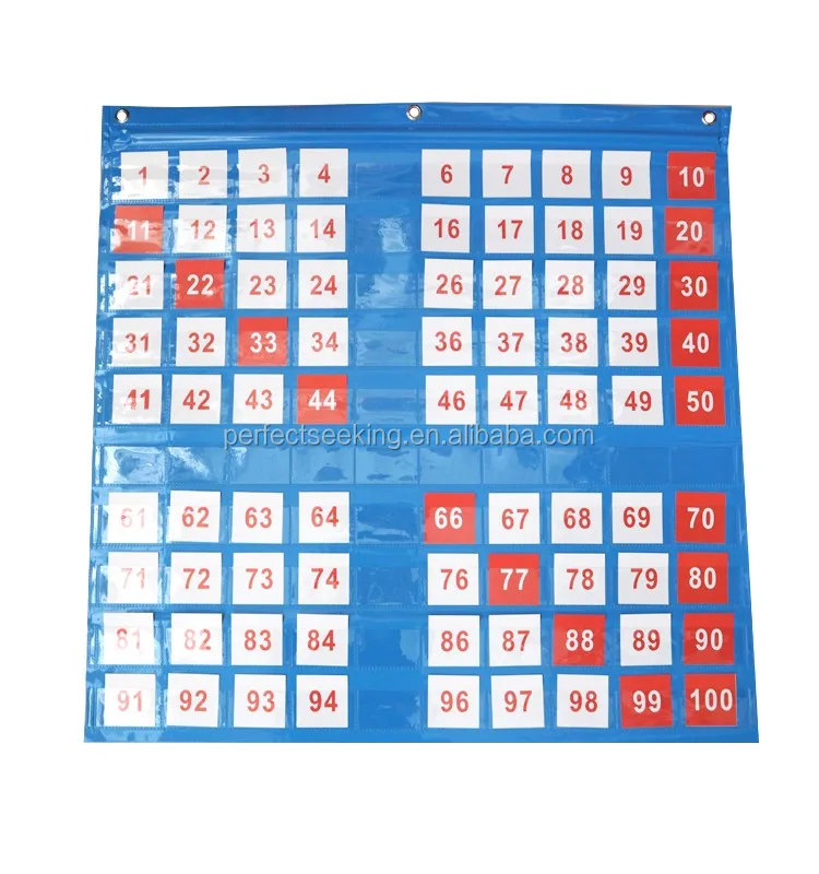 teaching aids hanging chart educational kids pocket chart with