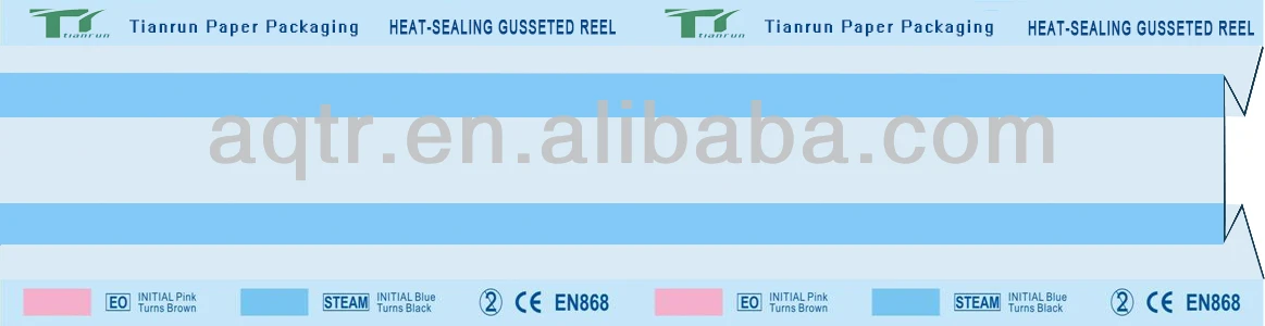 Heat-sealing EO and Steam gusseted Sterilization roll
