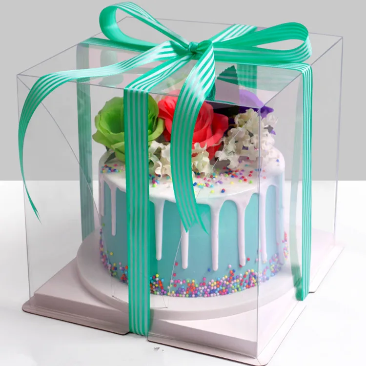 Customized High Quality Hard Cake Box With Handle Buy Cake Box