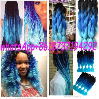 Jumbo Box Braid Ombre Three Color 100g 165g Synthetic Braiding Jumbo Box Braid Ombre Three Color 100g 165g Synthetic Braiding Hair Extension Factory Whole 100