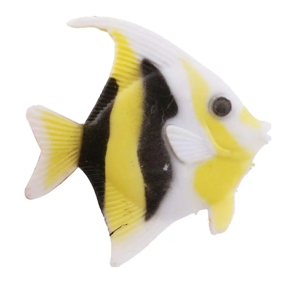Deep Underwater Life Creatures Gift for Baby Plastic Angel Fish Figures 