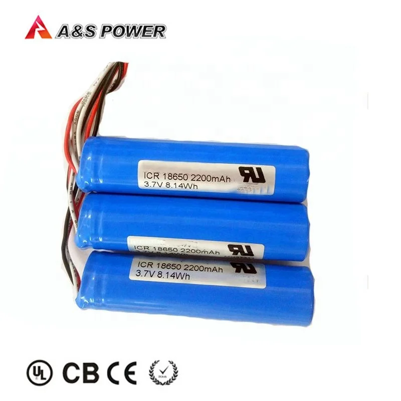 2Pcs Rechargeable Li-ion A Batteries ICR17500 1100mAh 3.7V Flat Top for  Lights