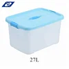 27L PP Widely Used Cosmetic Transparent Plastic Cd Multipurpose Plastic Storage Box