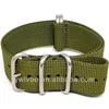 5 Rings polish buckle Olive 20mm Ballistic Nylon NATO green nylon strap