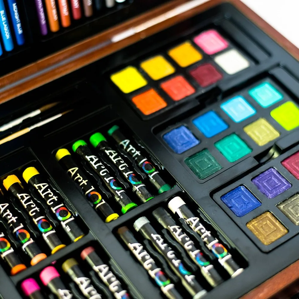 Deluxe Art Set Art Supplies For Drawing,Painting And More In A Compact