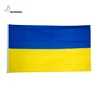 3x5ft yellow blue Ukraine nation flag customized size plastic toggle connected countries flag