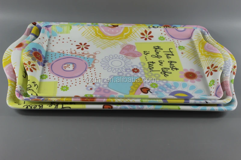 Matte melamine serving tray Fine velvet art