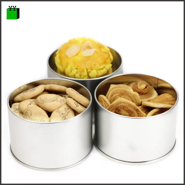 Various Colors Baking Resealable Small Custom Child Proof Aluminium Cookie Round Food Grade Cake