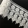 100% Polyester white cotton embroidered lace trim fabric net ribbons webbing DIY handmade sewing craft materials