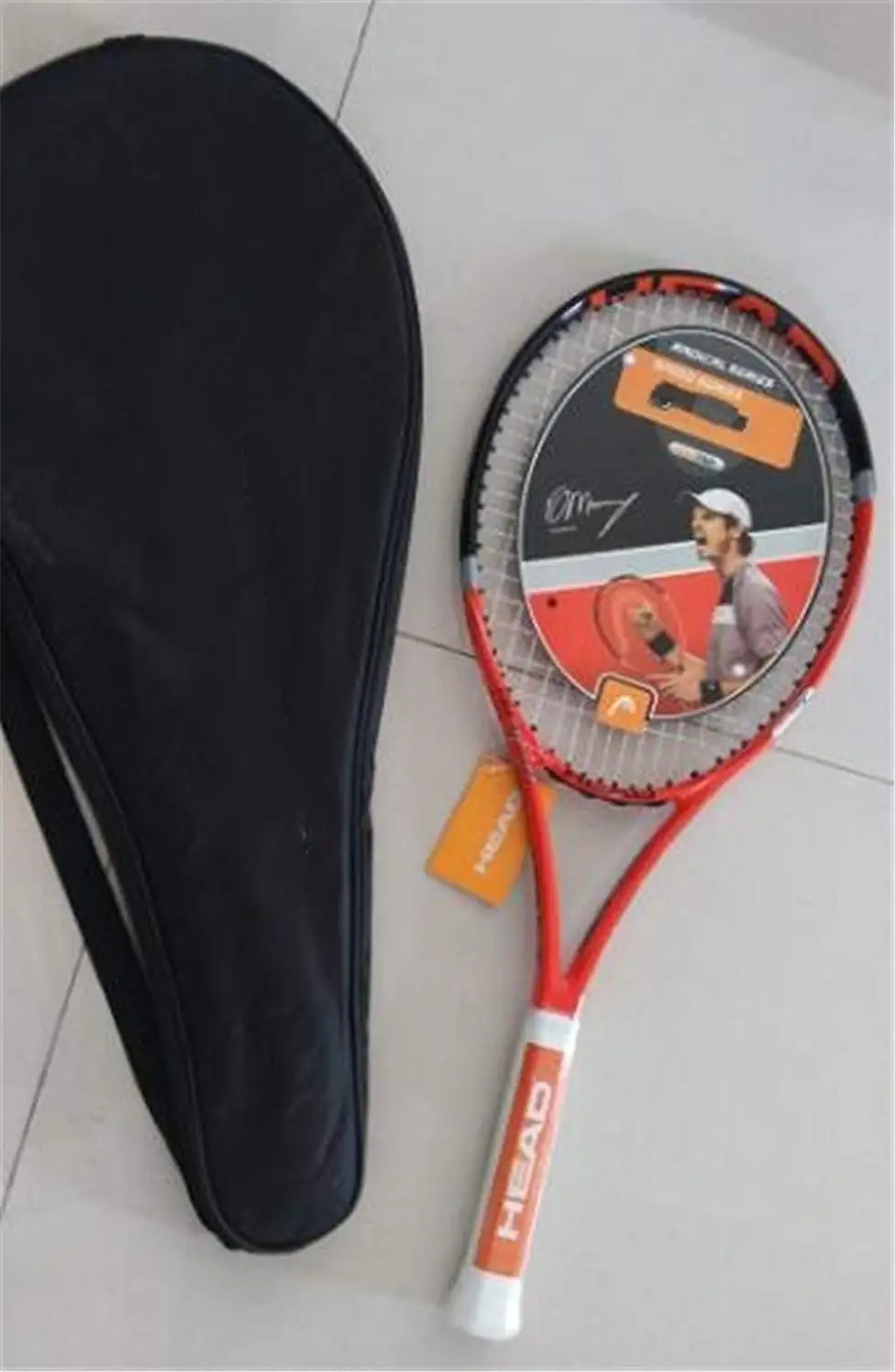 NEW Head MicroGel Radical MP 4-5/8 Grip STRUNG Tennis Racquet Midplus