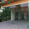 Latest design large interior glass sliding synchronous door with soft closing system