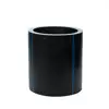 Hdpe dn400 pipe blue stripe black with
