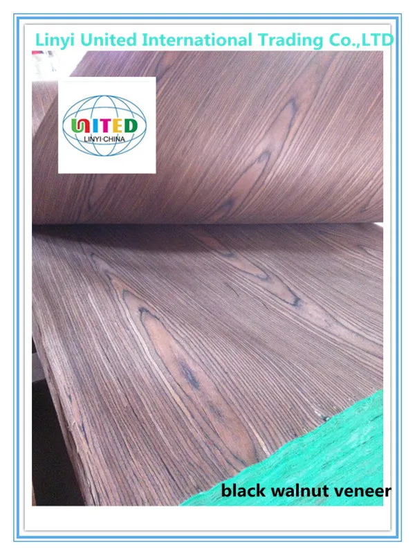 decorative texture black walnut furniture wood veneer
