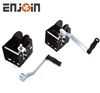 Hexagonal wire cabel worm gear hand winch drum 3 ton for crane pulling