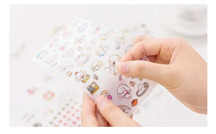 6PCS/set Kawaii Cute Drawing Market Planner Book Diary Decorate Stationery  Stickers PVC Transparent Scrapbooking - Price history & Review, AliExpress  Seller - XueSheng Official Store