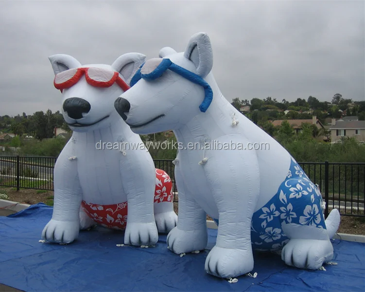 Keren Raksasa Inflatable Anjing Inflatable Kartun Anjing Untuk