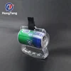 Pop can style bus ad handle with alternative clip