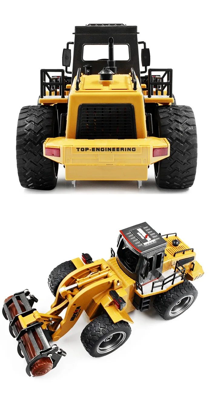 TEMPSA 1:18 RC Pelle Contrôle à distance 14 Canaux jouet Jaune Pour Enfant Cadeau TEMPSA 1:18 RC Pelle Contrôle à distance 14 Canaux jouet Jaune Pour Enfant Cadeau
