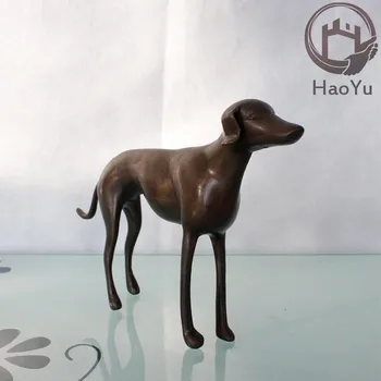 bronze dog garden statues