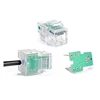 OEM service clear color rj11 communication keystone jack