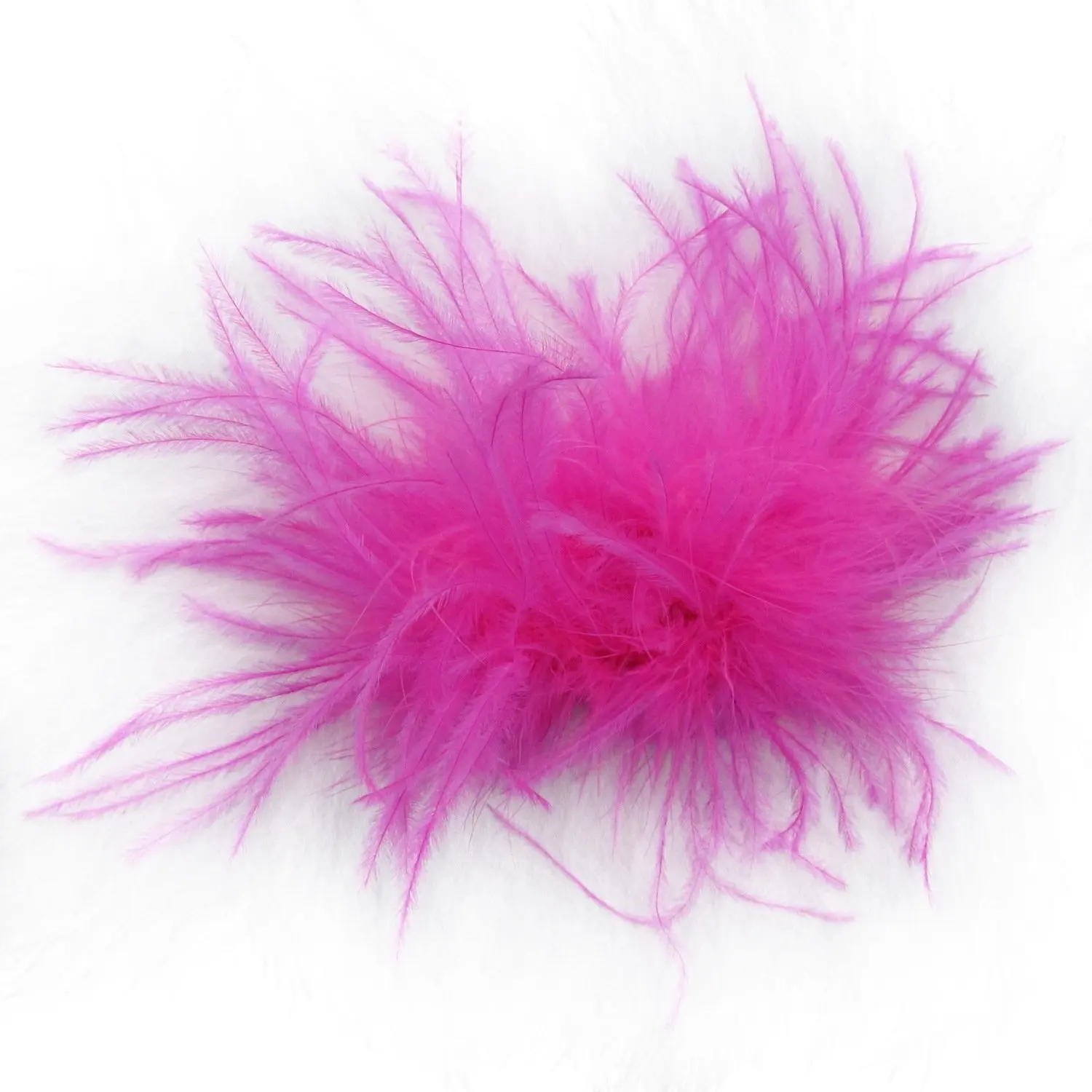 Ostrich Feather Puff Princess Dress-Up Hair Bow Clip