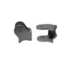 Sheet metal stamping anodized SAE4340 BENT & CURVED, AXLE SHOCK BRACKET PAIR