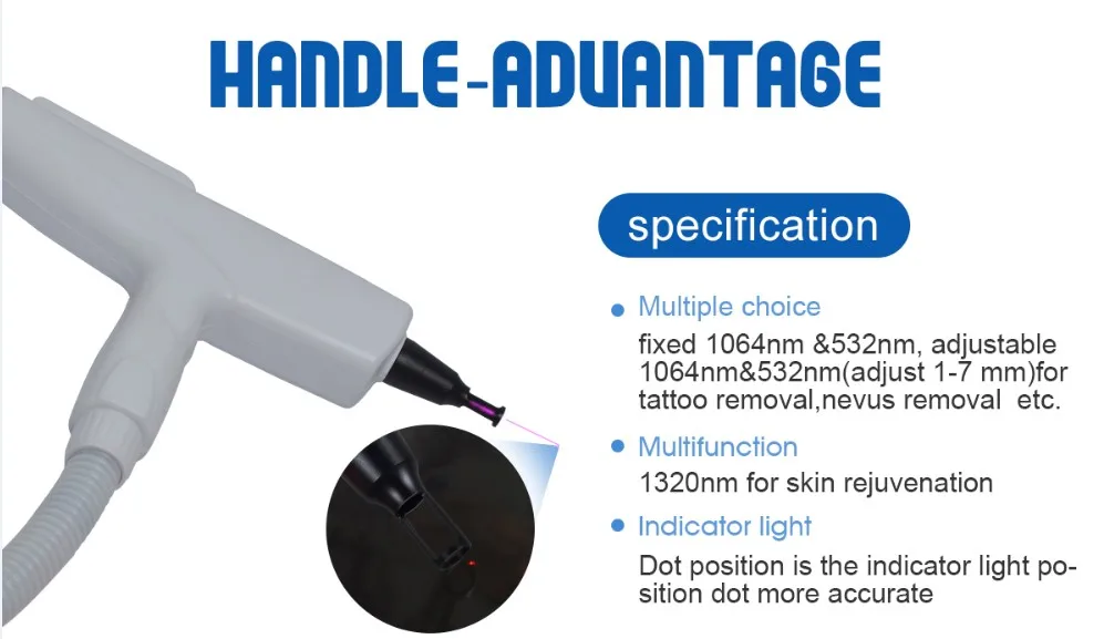 Hair Removal / Vascular Treatment Long Pulse Nd Yag Laser 1064 Nm