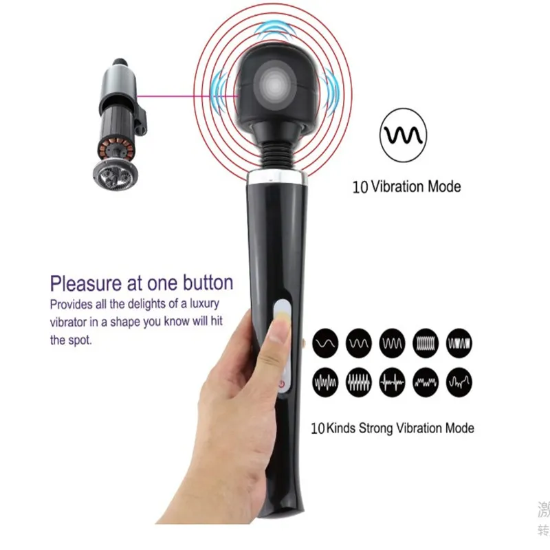 Av Vibrator Sex Toys Adult Product Powerful Vibrating Penis Sex Massage ...