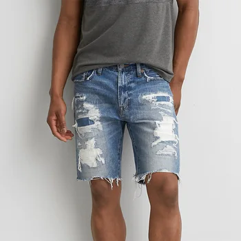 mens jean booty shorts