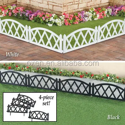 Garden Fencing Privacy Screens Gates 8pcs Plastic Fence Panel Home Yard Outdoor Garden Border Edging Fencing Decor Y Home Garden