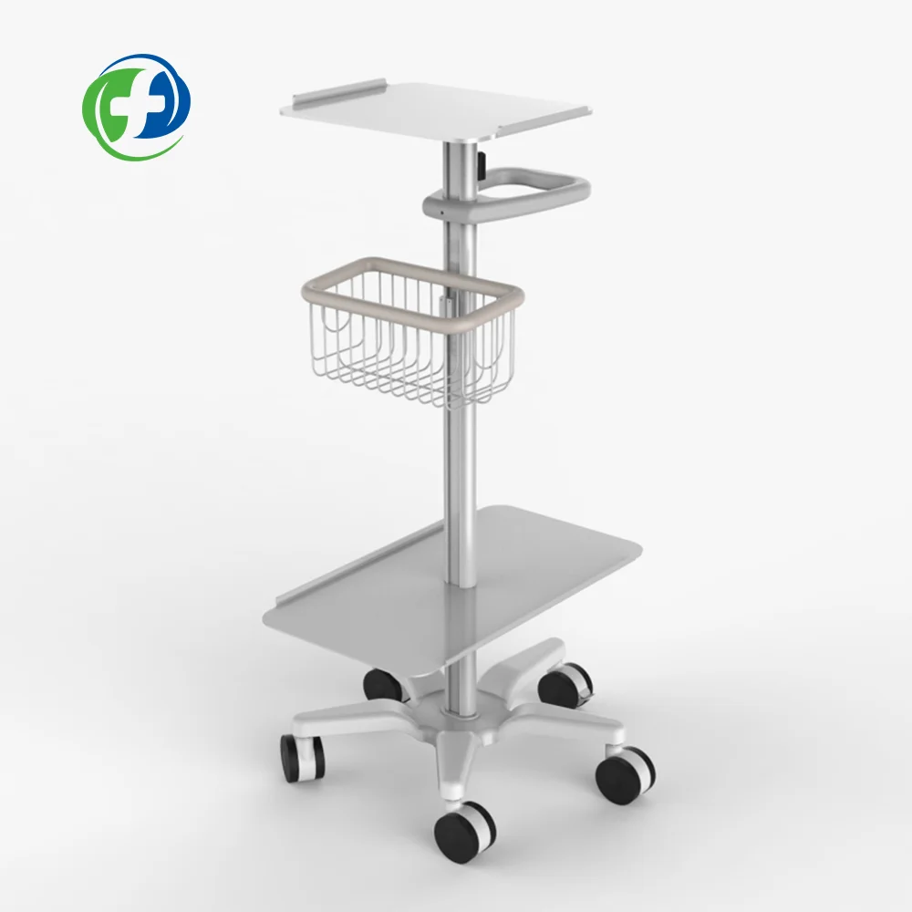 Hot sell medical rolling cart ventilator trolley medical trolley
