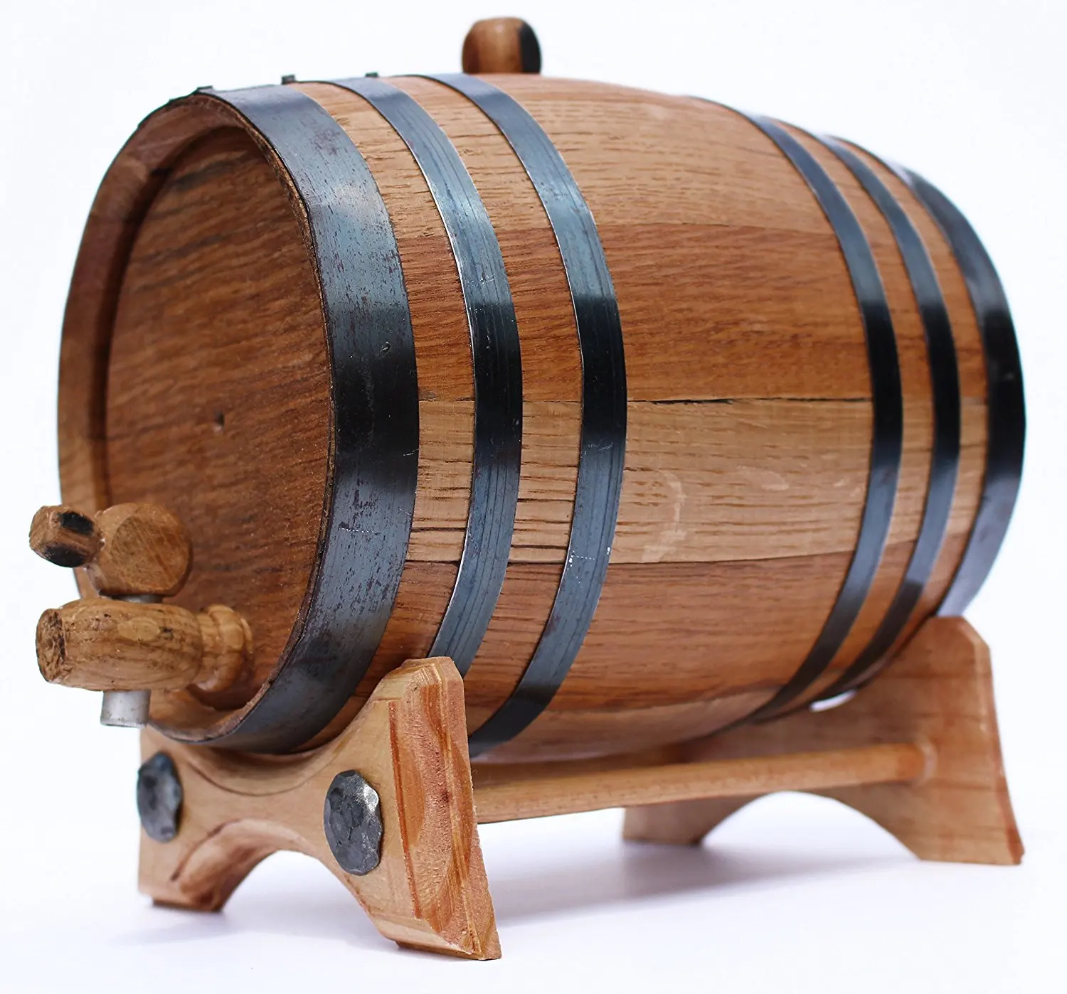 Hot Sale Black Steel Hoops Oak Wine Barrels With Liner Tank Buy Oak