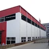 Low cost prefabricated industrial factory building using workshop steel structure with rock wool sandwich panel