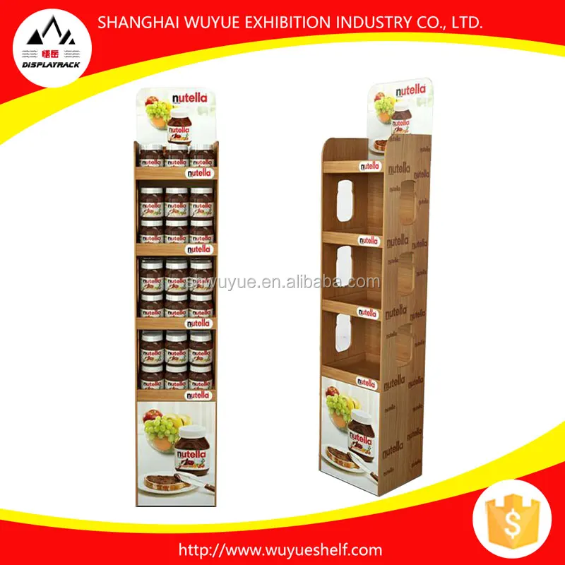 Supermarket Bamboo Candy Display Shelf Jam Display Shelf Wyh19011039