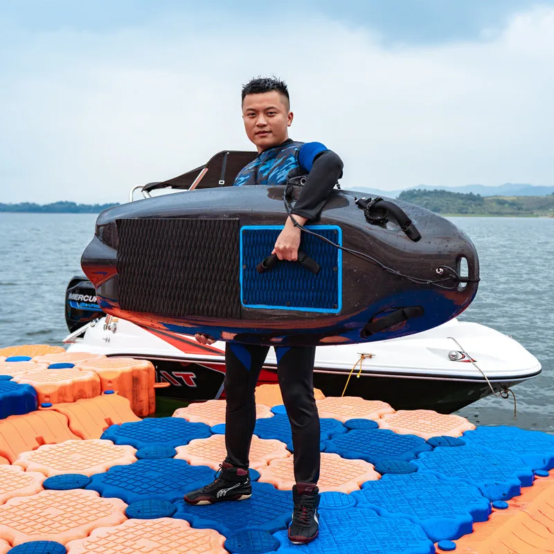 Noir fibre de carbone Chine planche de surf électrique