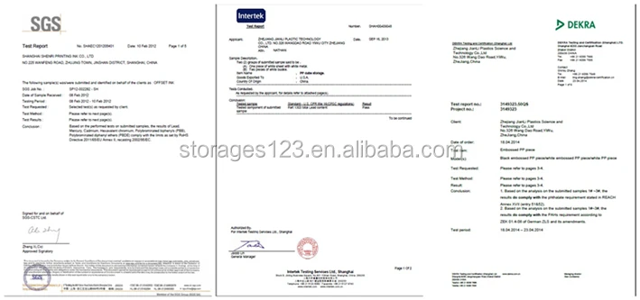 Credential dampproof PP plastic drawer storage box