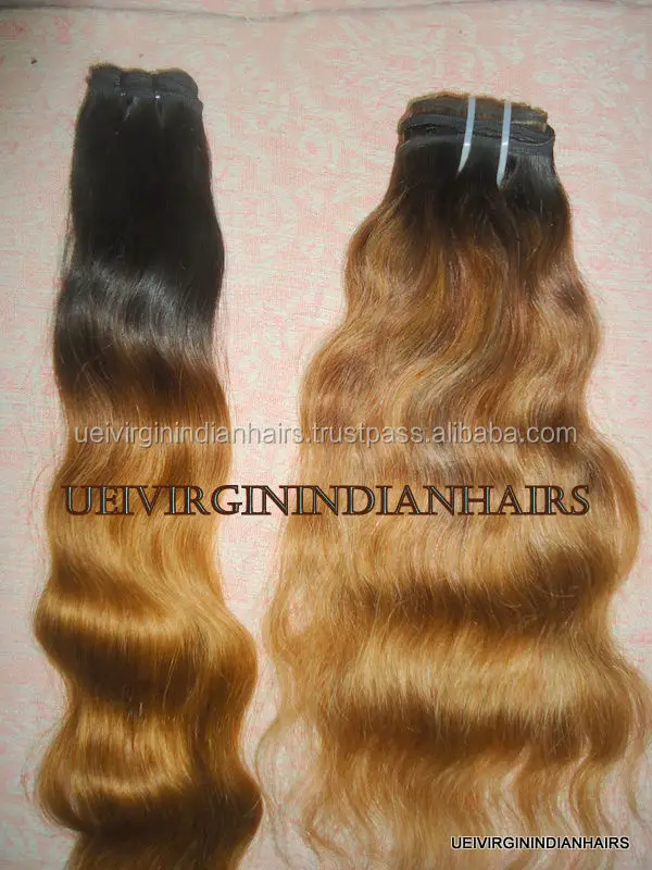 100 Natural Ombre Hair Products Indian Hair Extensions Sew In