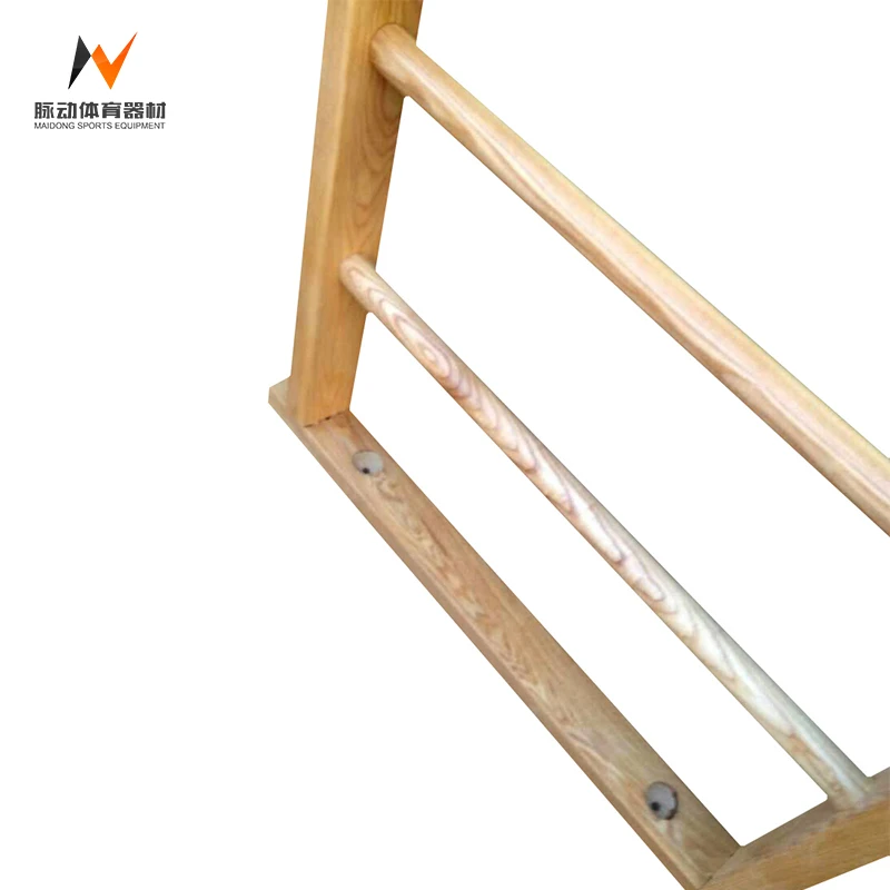 High quality sturdy construction gymnastics 9 steper home gym exercise wall indoor wooden ladder