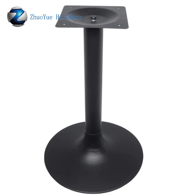 High quality Commercial outdoor metal furniture black powder painting cast iron restaurant table base