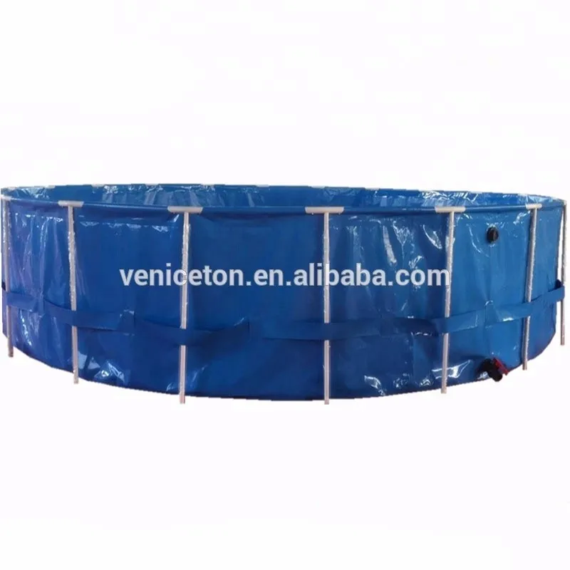 1000040000 Liter Collapsible Large Plastic Fish Tank For Koi Fish