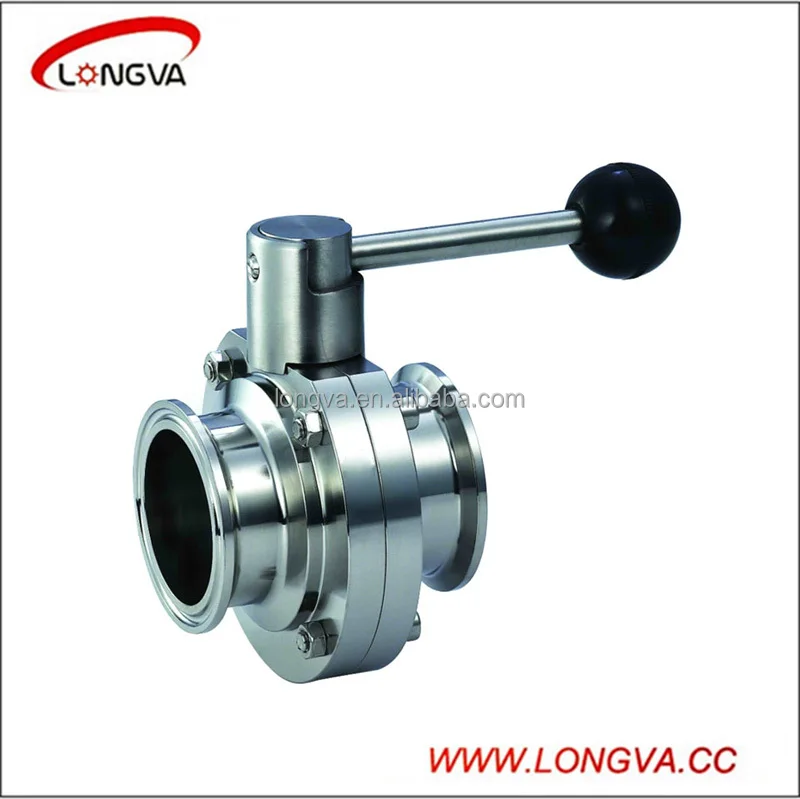 clamped butterfly valve