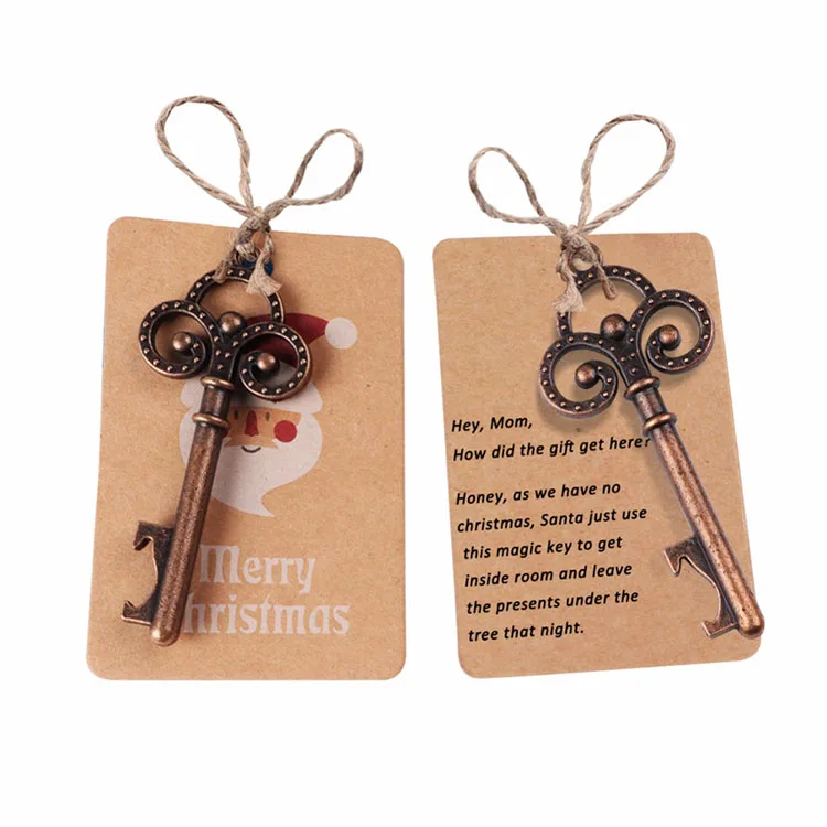 Magic Key Bottle Opener Santa Hanging Party Pendant Christmas Tree Decoration