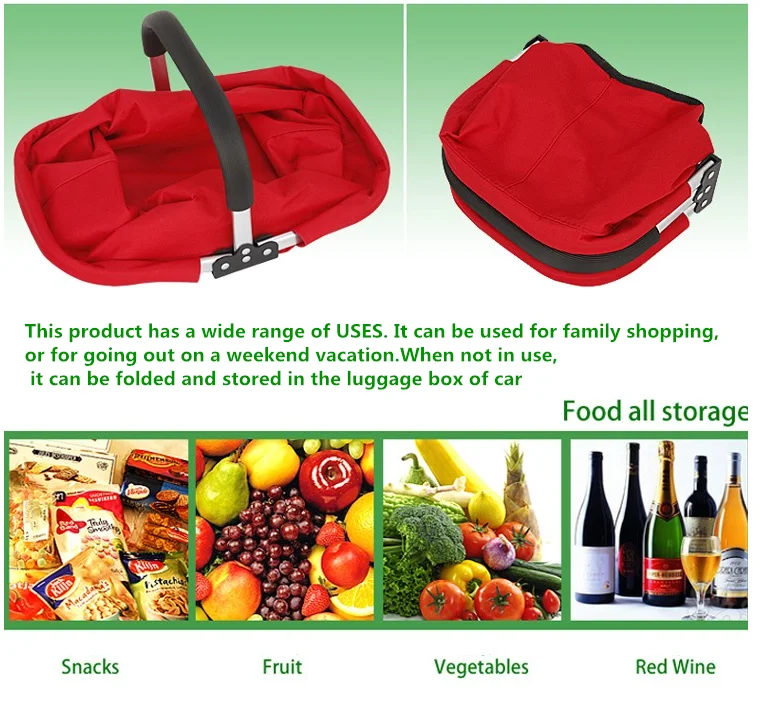 600d Collapsible Market Tote Shopping Basket For Sell - Buy High ...