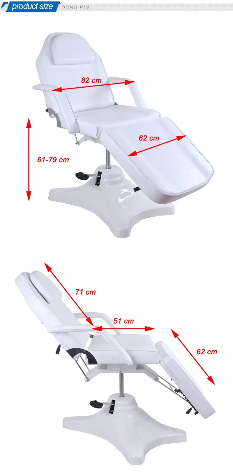hydraulic cosmetic bed