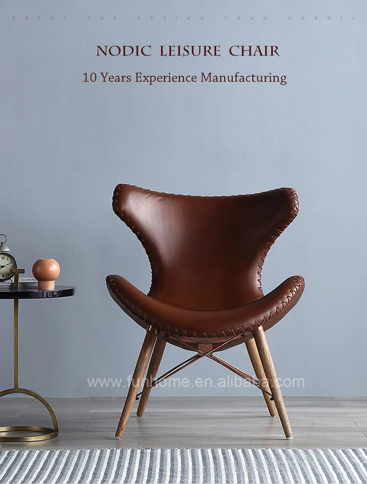 2018 Nueva Llegada De Cuero Muebles Silla Vintage De Piel De Vaca De