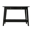 Contemporary Luxury Slim Black Console Table