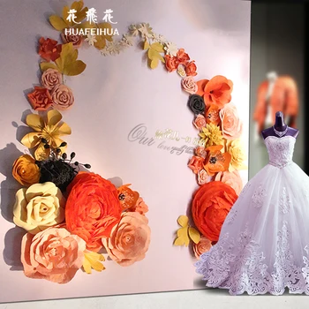 China Supplier New Products High Quality Artifical Paper Flower Giant Paper Flower Wall Wedding Flower Decoration Buy China Supplier New Paper
